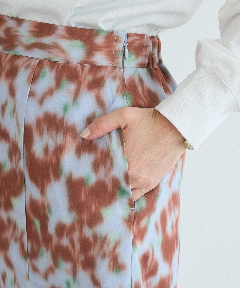 CRAFT STANDARD BOUTIQUE フラワープリントスリットロングスカート 
