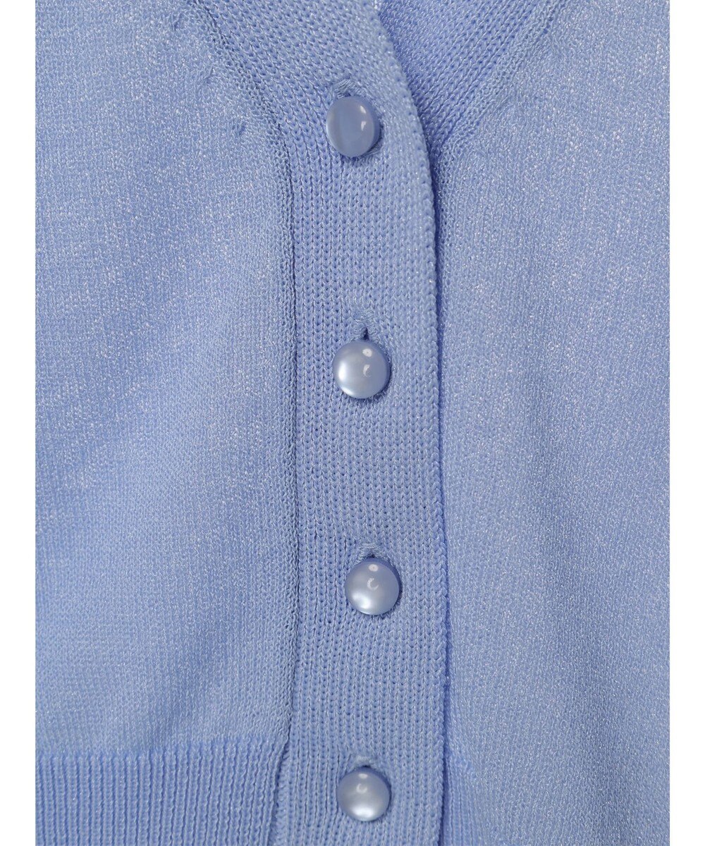 earth music&ecology シアーラメＶネックカーディガン 