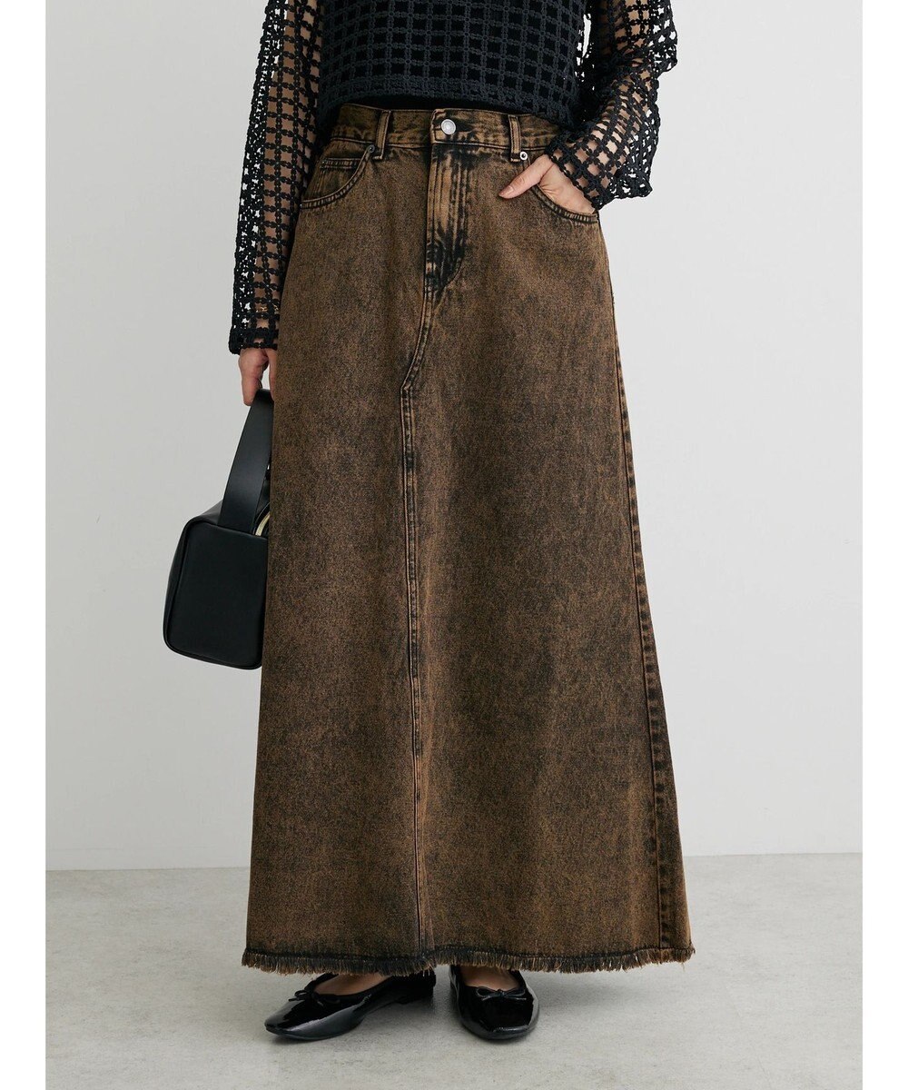 Green Parks ・ＳＵＧＡＲ　ＳＰＯＯＮ　カラーデニムスカート 