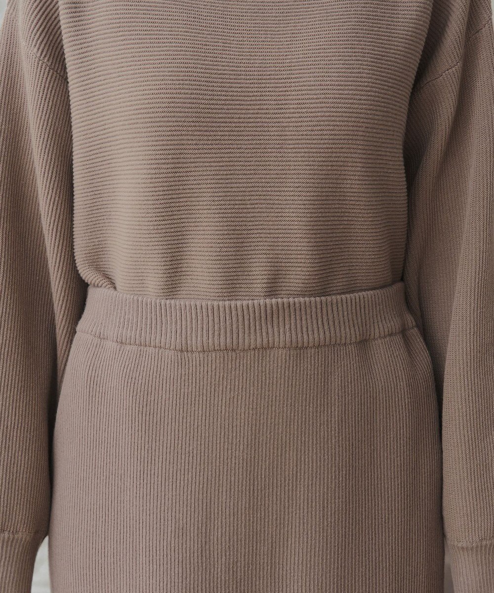 Tiaclasse 【2点セット】ニットトップス＋スカートセットアップ 