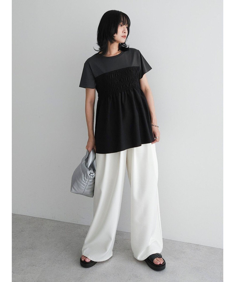 Green Parks シャーリングサテンドッキングプルオーバー 