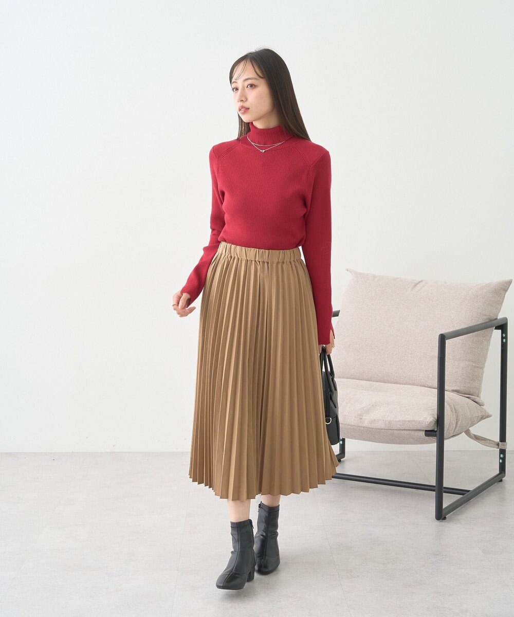 earth music&ecology 【イージーケア】【洗濯機洗い可】レンチング(TM)エコヴェロ(TM)(リブタートル) 