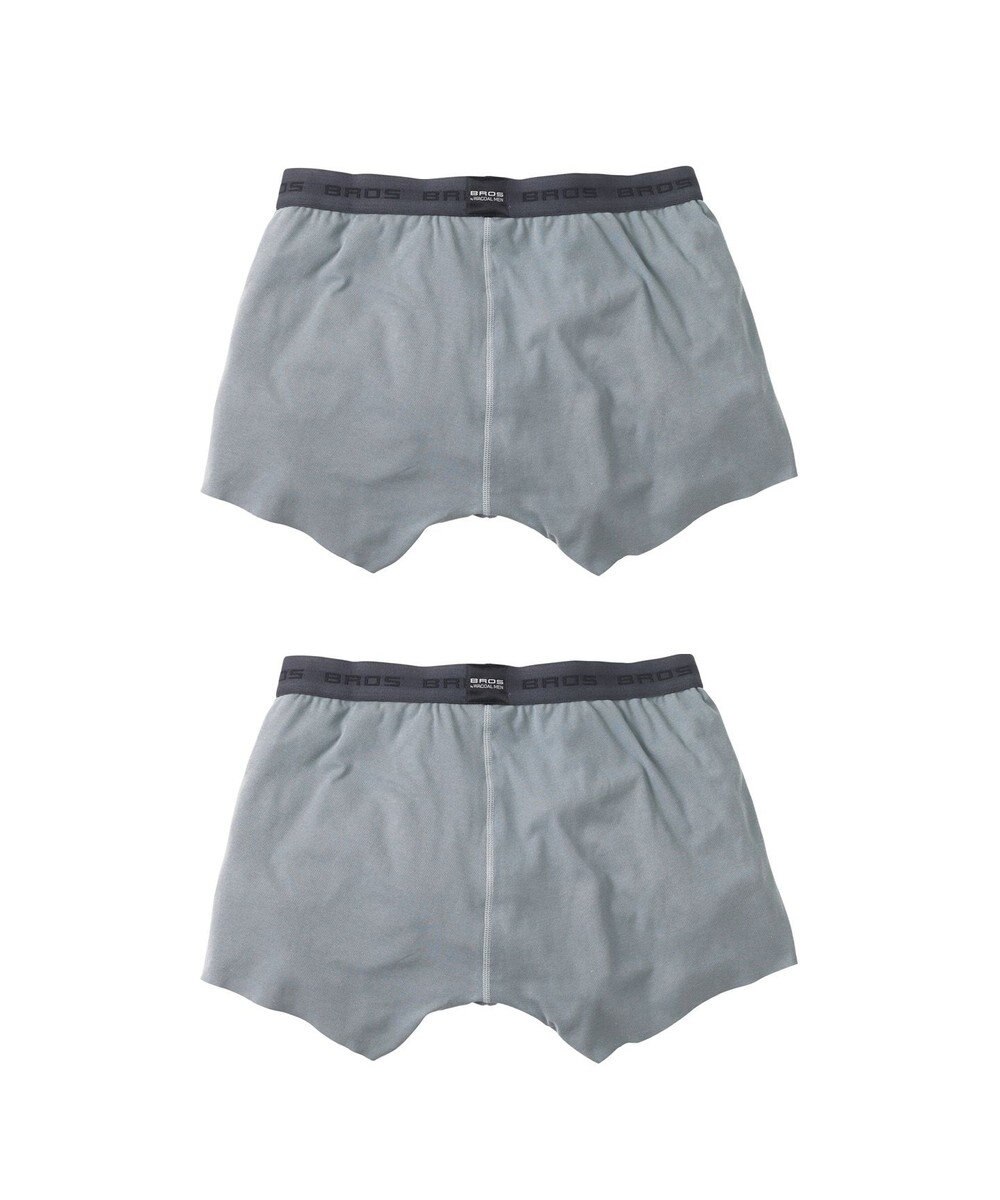 WACOAL MEN ボクサーパンツ 2枚セット 【オーガニック綿混ボクサー】 快適 吸汗速乾 抗菌防臭 やさしい肌あたり フリーカッティング(裾部分) 環境に配慮 前閉じ GT2310 /ブロス バイ ワコールメン 