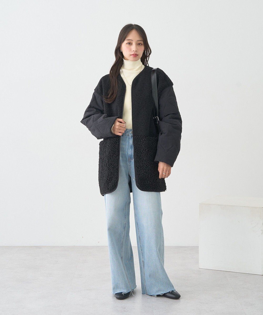 earth music&ecology 【イージーケア】【洗濯機洗い可】レンチング(TM)エコヴェロ(TM)(リブタートル) 