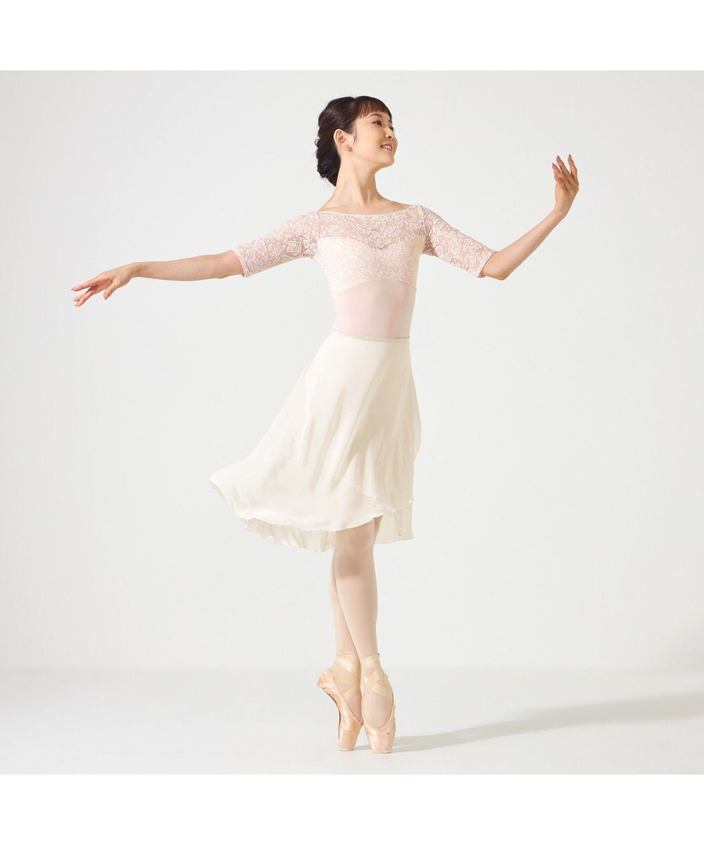 Chacott ◎【Nela ライン】ハーフスリーブレオタード 