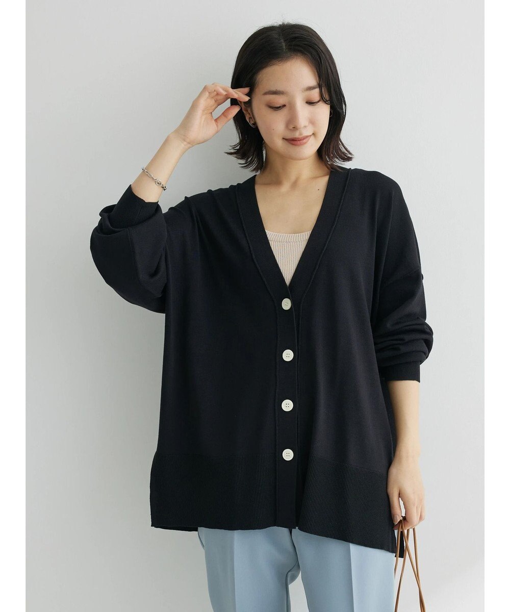 Green Parks 洗える　ミドル丈カーディガン 