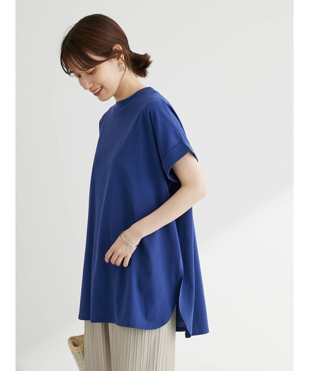 Green Parks 汗じみ防止Ｗカフスフレンチチュニック 