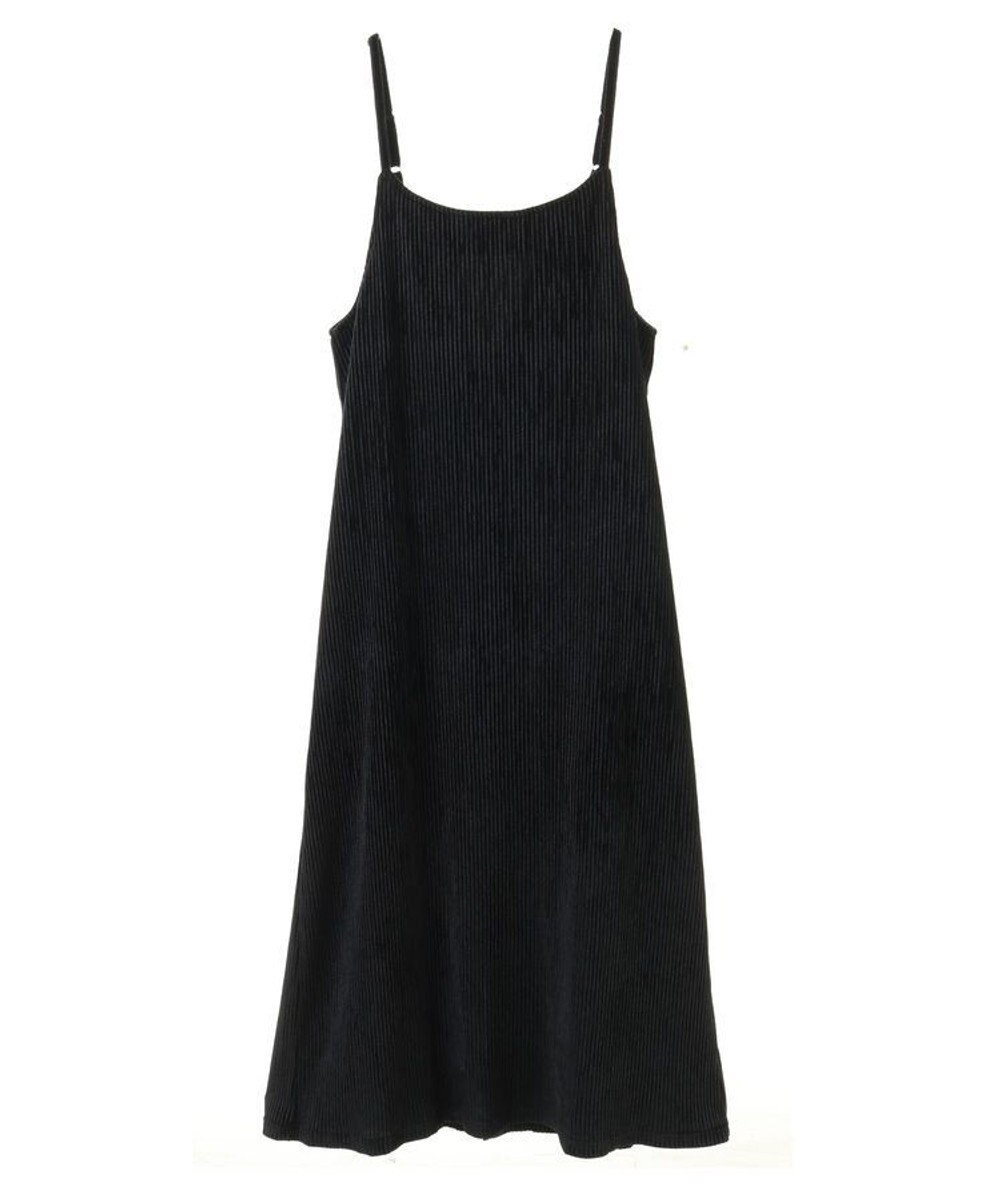 Green Parks ベロアプリーツキャミワンピース 