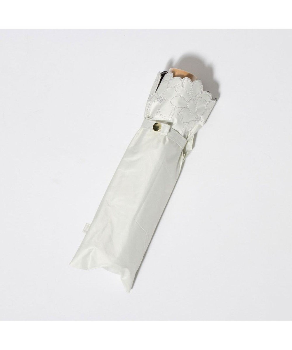 UNBILLION cache nez / 軽量フラワー刺繍カーボン折りたたみ日傘 