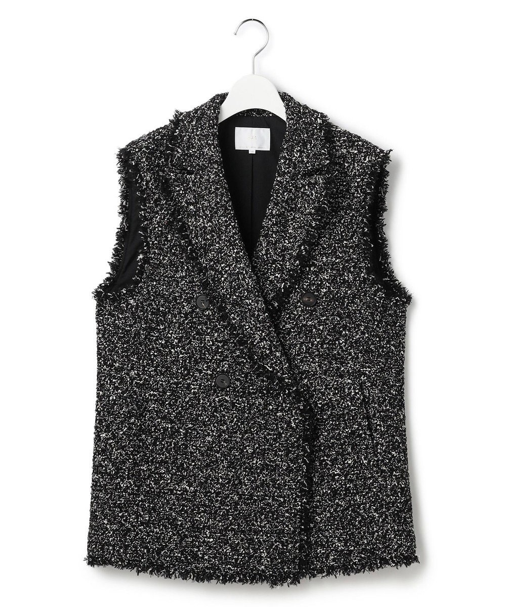 23区 L 【GOLD LABEL】CAMPOREバイカラーツイード ジレ 