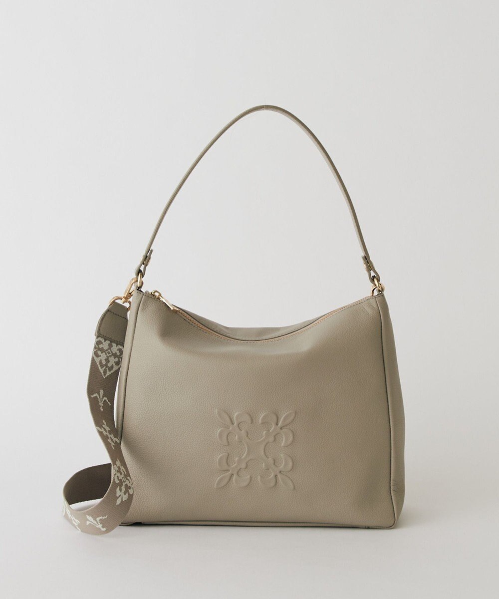 russet エンボスモノグラム2WAYショルダーバッグ(CE-1692) 