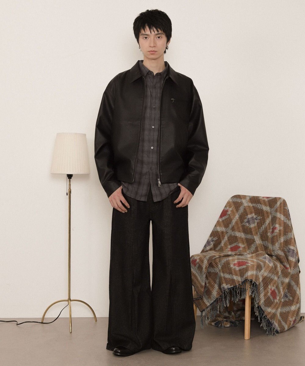 WEGO センタータックバギーフレアデニム 