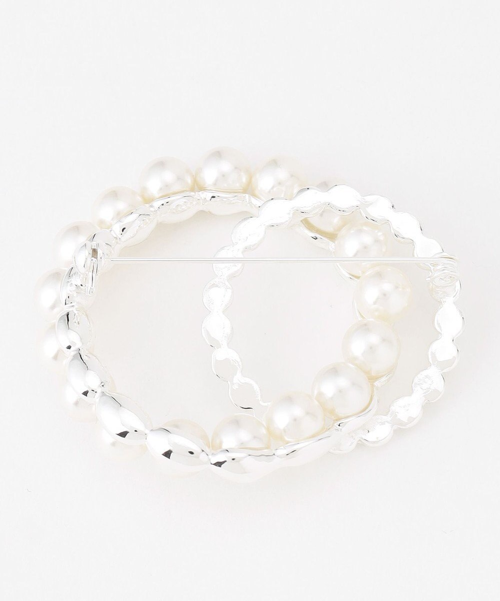 ICB パールサークルブローチ 