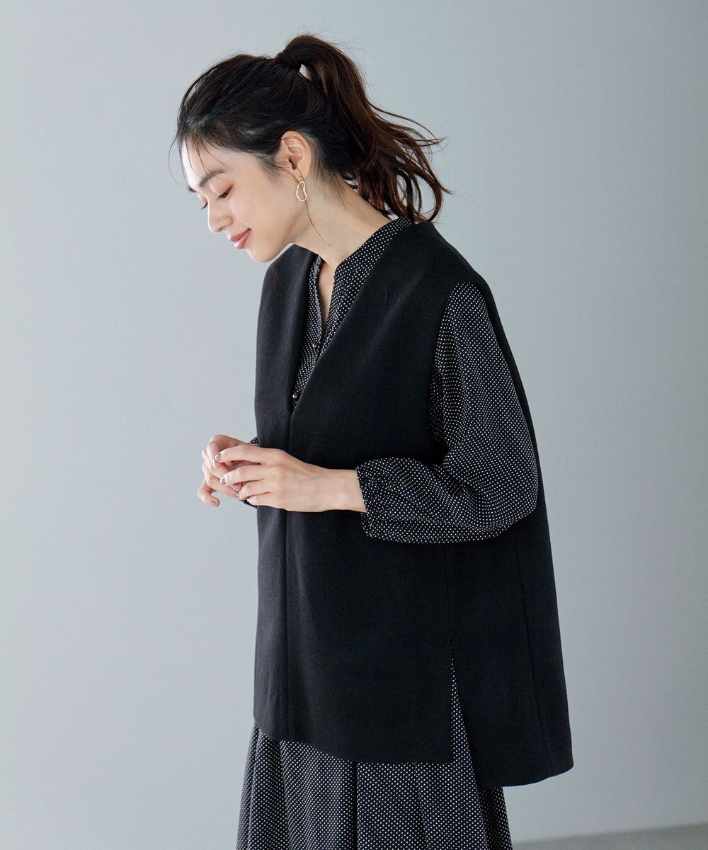 ANY フェイクウールベスト 