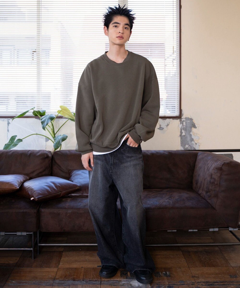 WEGO 【ユニセックス着用/MLXLサイズ展開/新色追加/裏起毛】スウェットプルオーバー 