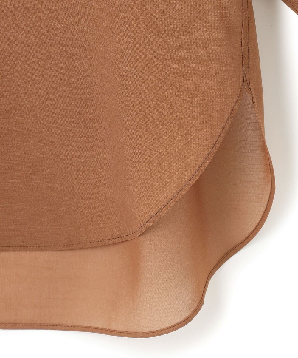 23区 S ウールシアーボイル バンドカラー シャツ 