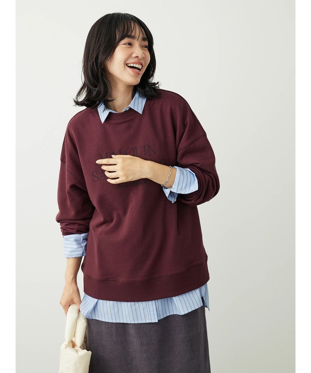 Green Parks アソートロゴ裏毛プルオーバー 