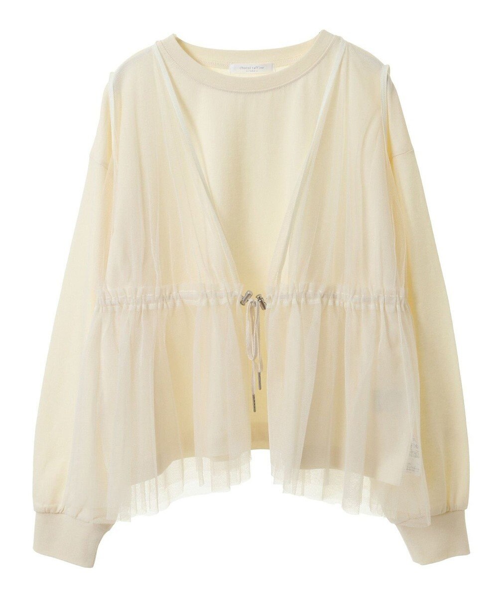 Green Parks ＳＥＴ２点　チュールベスト＋ロンＴＥＥ 