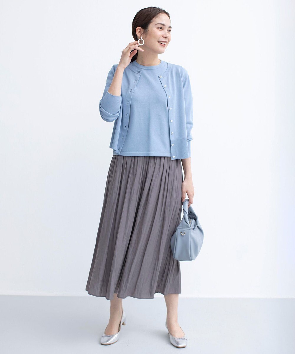 組曲 【UVケア・接触冷感】MINA ニットカーディガン 