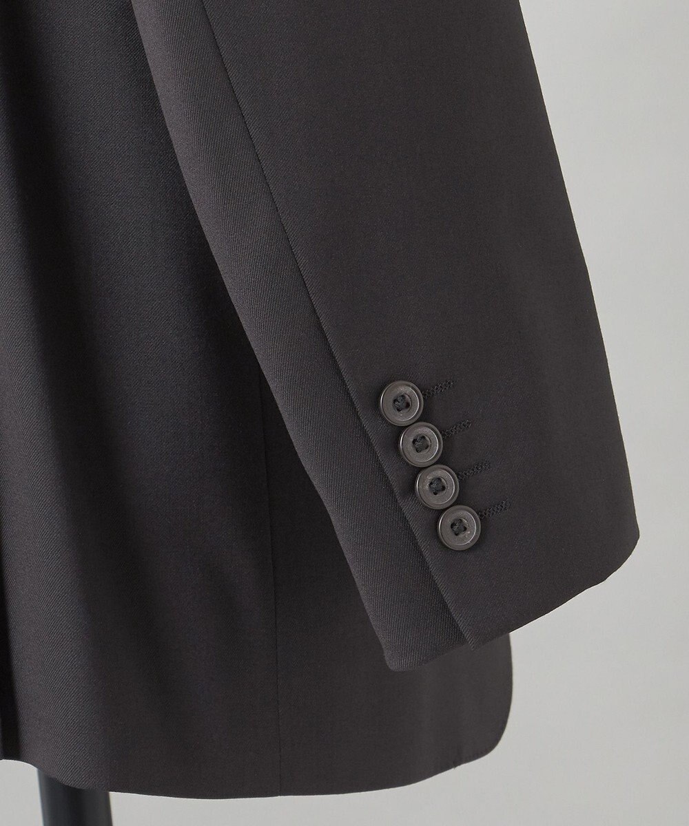 GOTAIRIKU リクルート/フレッシャー/成人式にもおすすめ【しわになりにくい/ストレッチ】ストレッチギャバジン スーツ_ブラック 