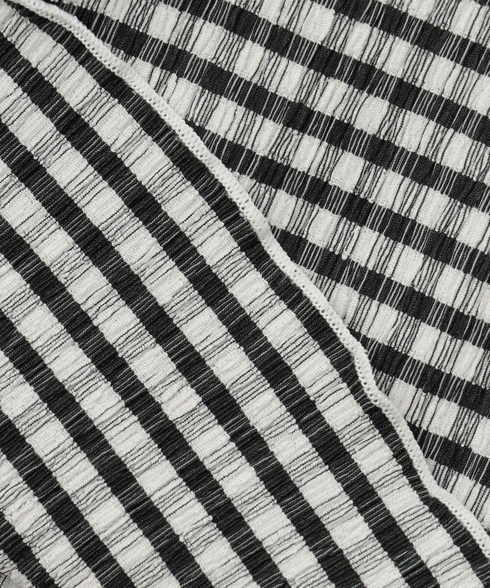 ANY KIDS シアー ギンガム 七分袖 Tシャツ 