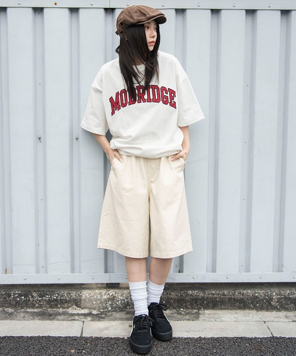 WEGO 【ユニセックス着用ITEM/ウエストゴム/SMLサイズ展開】イージーコットンハーフパンツ 