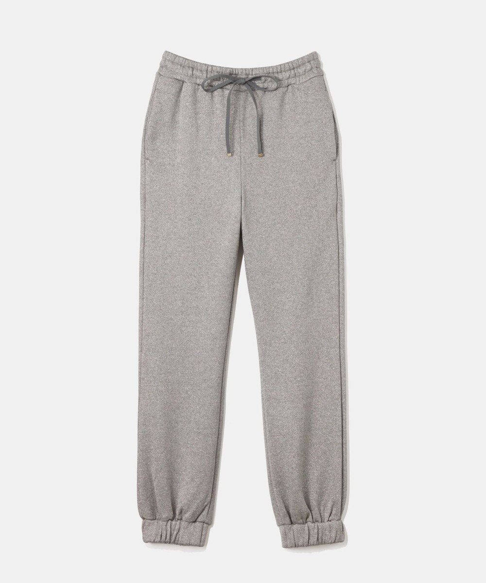 GRACE CONTINENTAL ラメ起毛裏毛トラックパンツ 