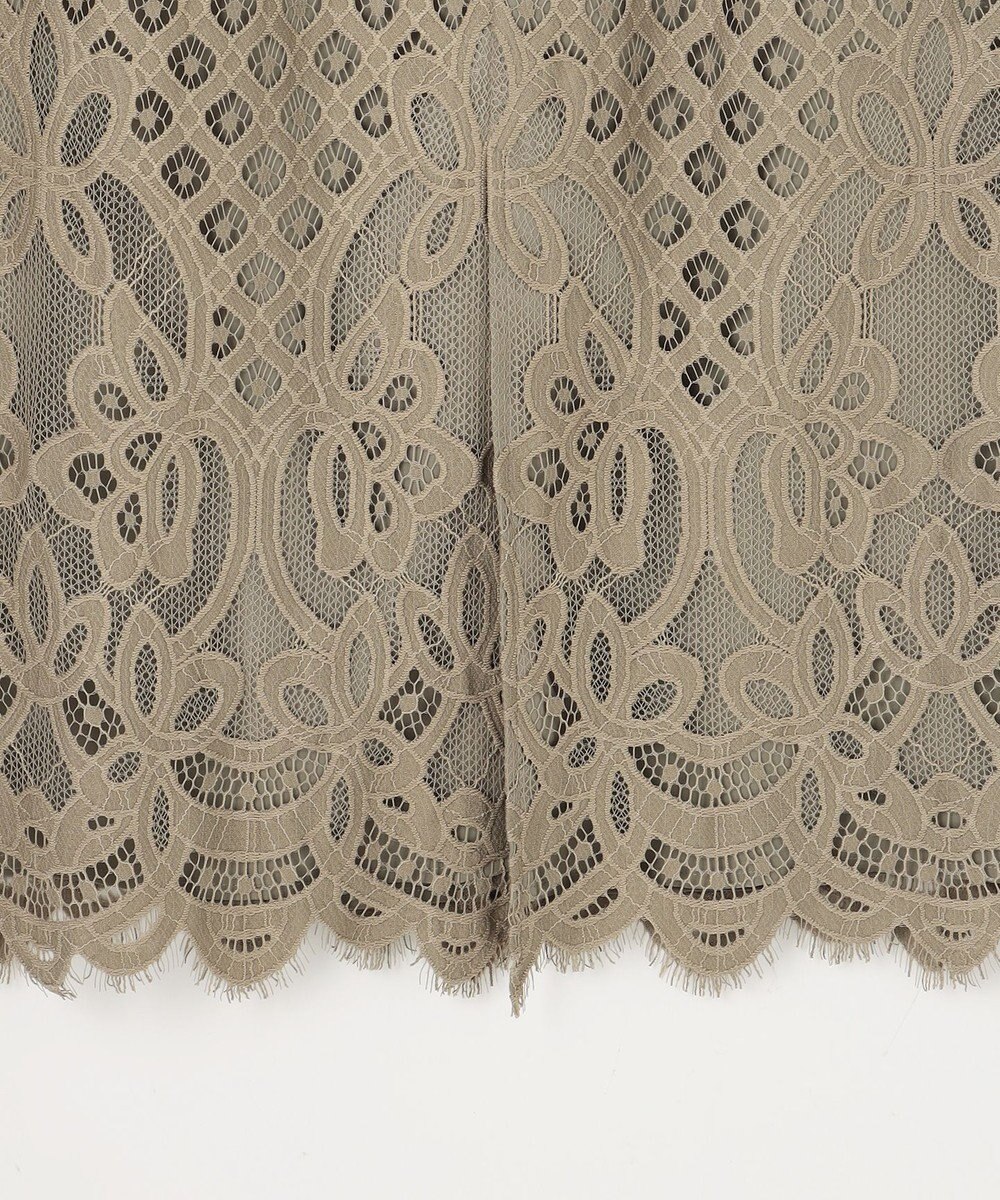 自由区 【SHIHOさん着用・こだわり素材】パネルレース スカート 