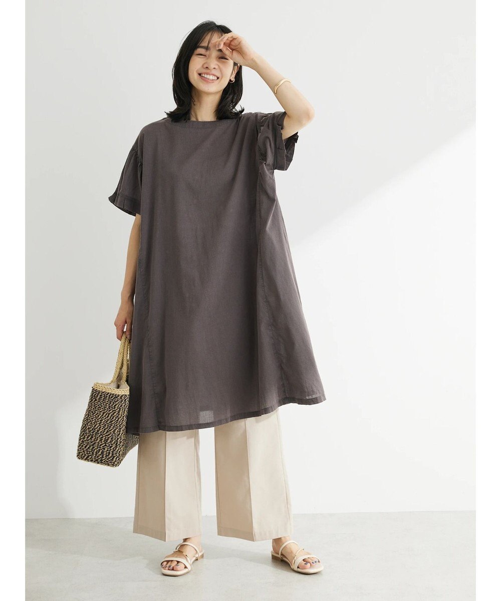 Green Parks Ｉ　ピグメント５分袖チュニック 