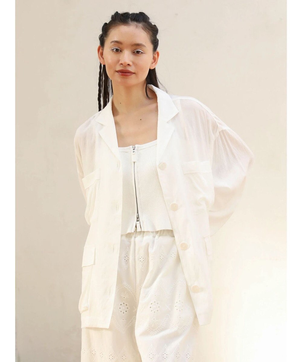 Green Parks ■ＥＳＣＡＲ　２ｗａｙ　ｗーｚｉｐ　ニットキャミ 