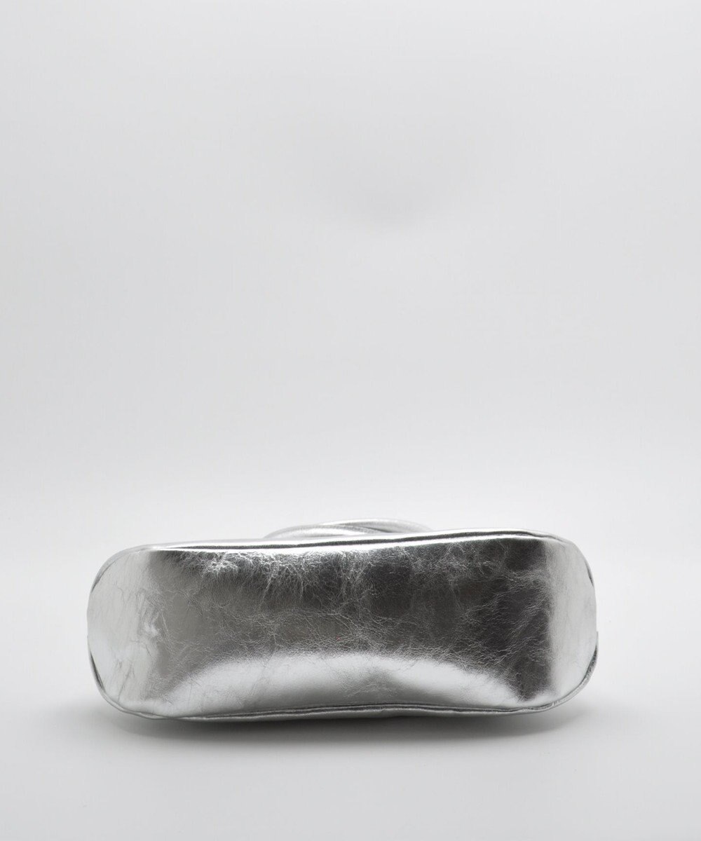 blancle メタリックレザー 舟形ボストンバッグ 