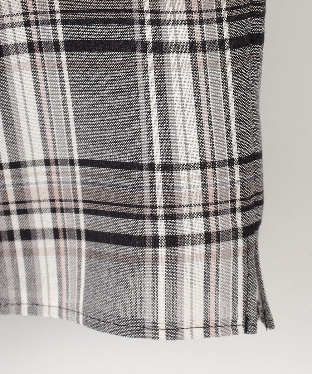 J.PRESS LADIES L シアーストライプ&チェック カットソー 