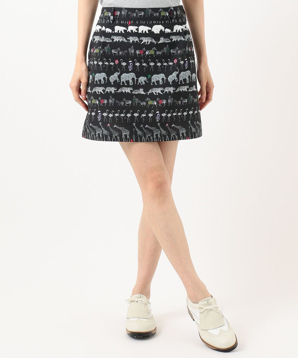 23区GOLF 【WOMEN】【ストレッチ】オリジナルパレード柄 クールメッシュスカート 