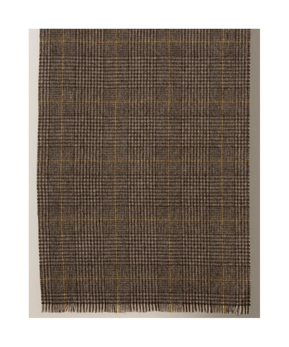 UNBILLION カシュネ cache nez / カシミヤグレンチェック切房マフラー 