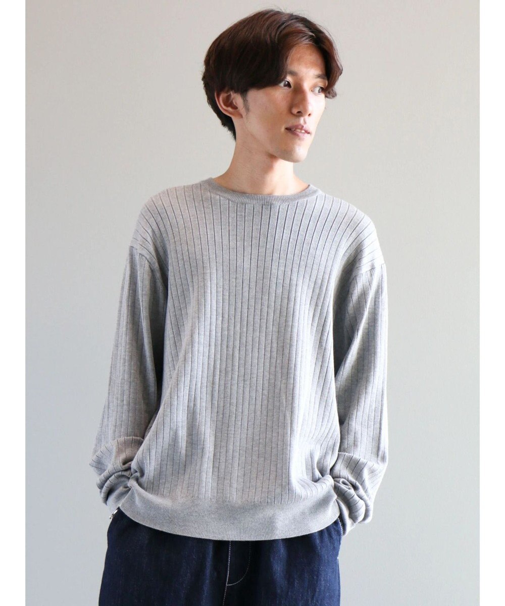 CRAFT STANDARD BOUTIQUE ワイドリブクルーネックニットプルオーバー 