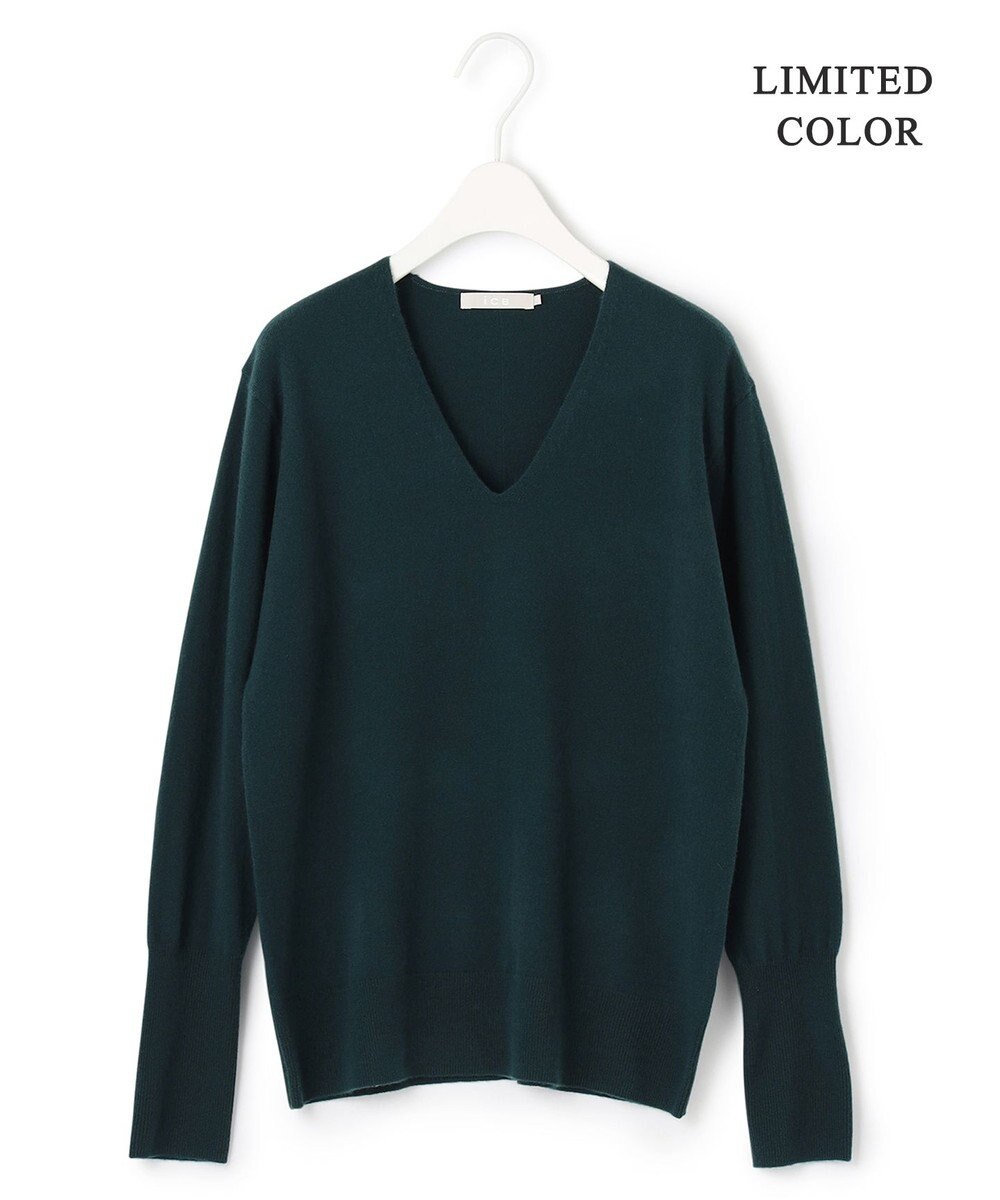ICB 【人気のため新色追加・WEB限定カラーあり】ソフトウールハイゲージ Vネックニット 
