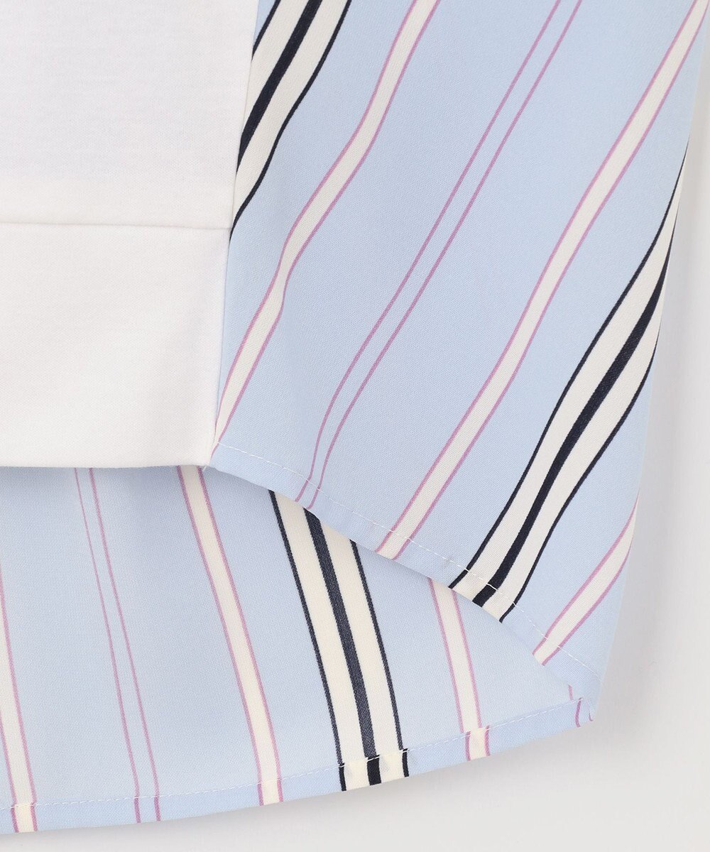 自由区 L 【WEB限定】ランダムストライプ セットアップワンピース 