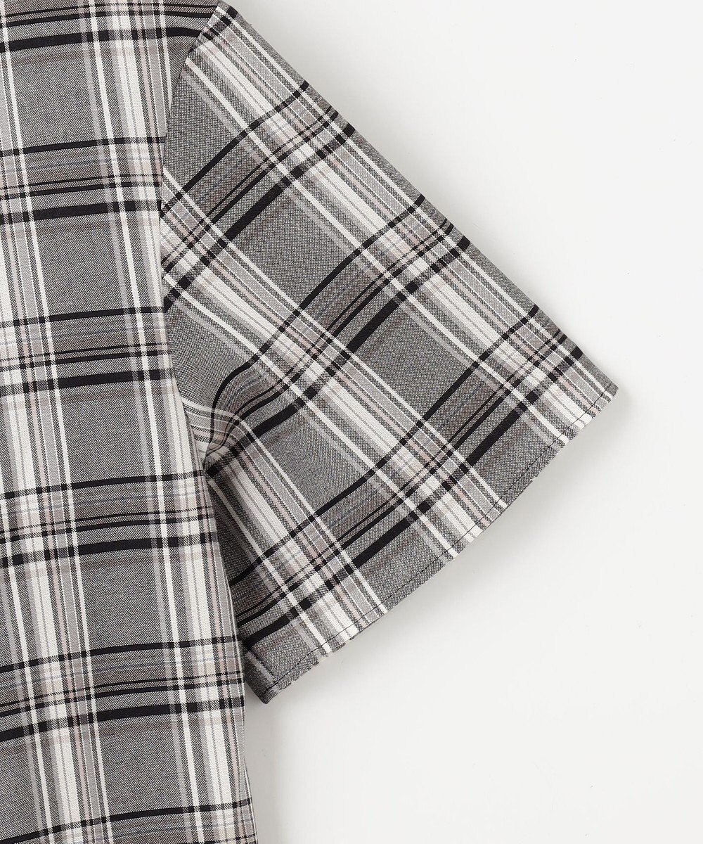 J.PRESS LADIES L シアーストライプ&チェック カットソー 