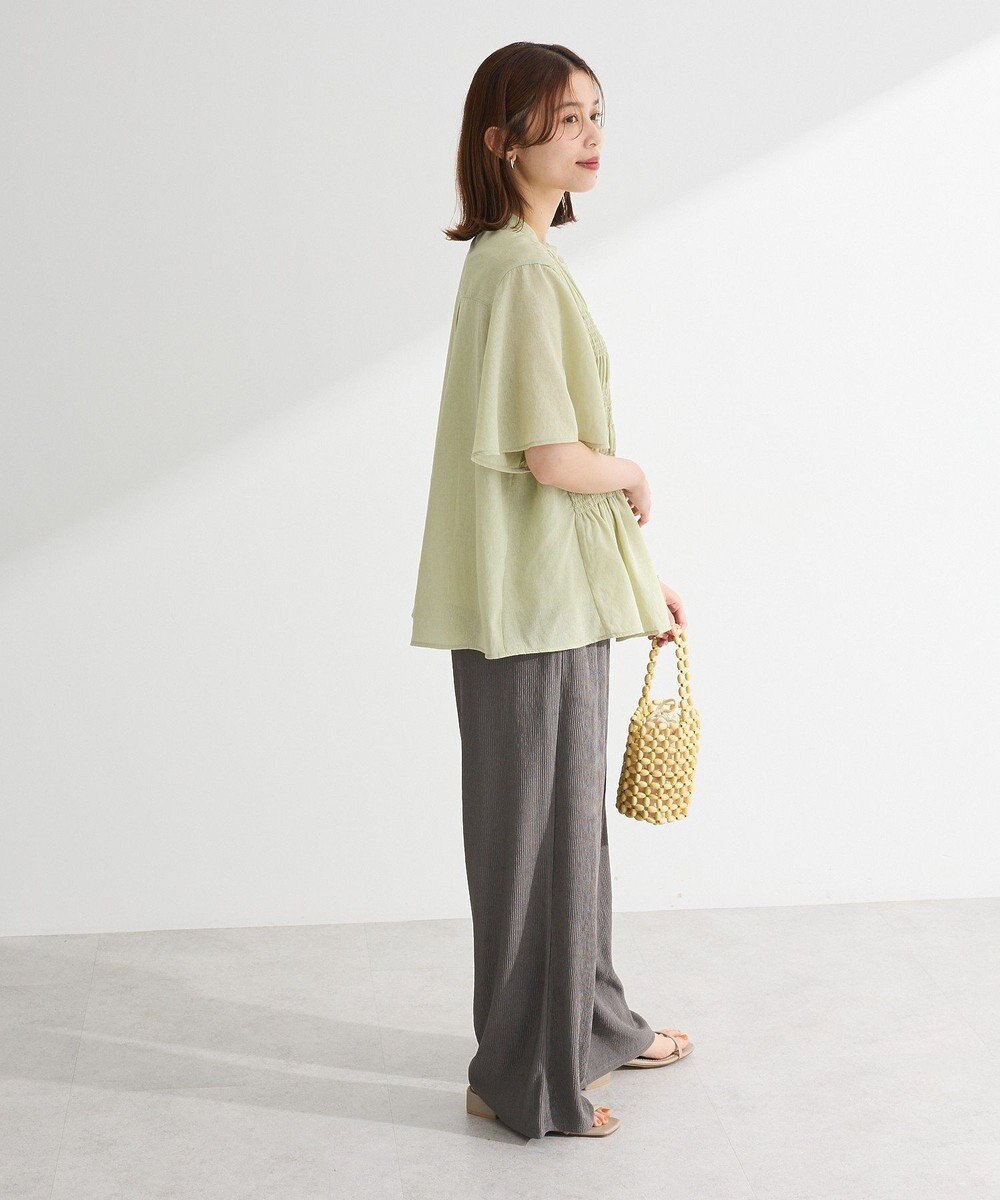 Green Parks ＳＥＴ２点マジョリカシャーリングブラウス＋タンク 