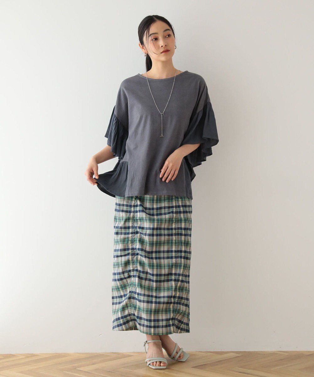 Green Parks 袖フレアドッキングカットプルオーバー 