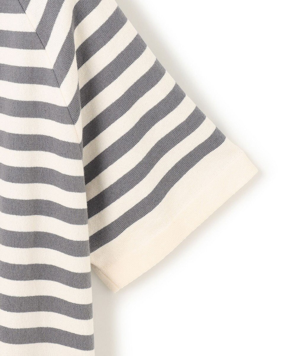 J.PRESS MEN 【J.PRESS ORIGINALS】Lightwave Border Raglan Knit T-shirt 