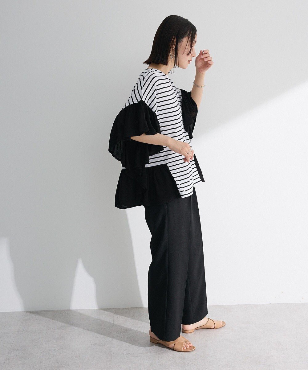 Green Parks 袖フレアドッキングカットプルオーバー 