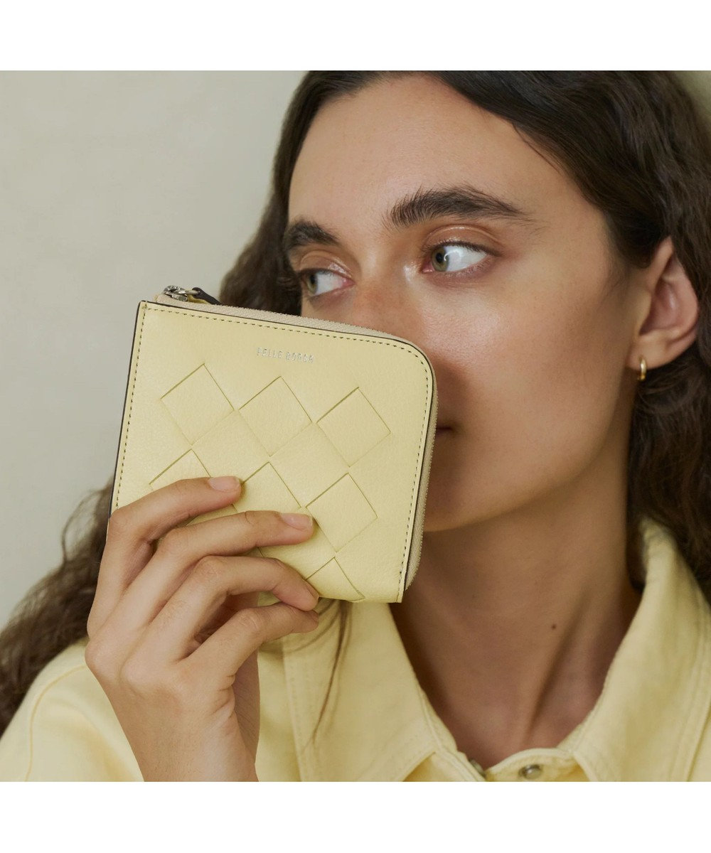 PELLE BORSA メッシュL字ファスナーミニ財布 Chrono Weave クロノウィーブ 5842 