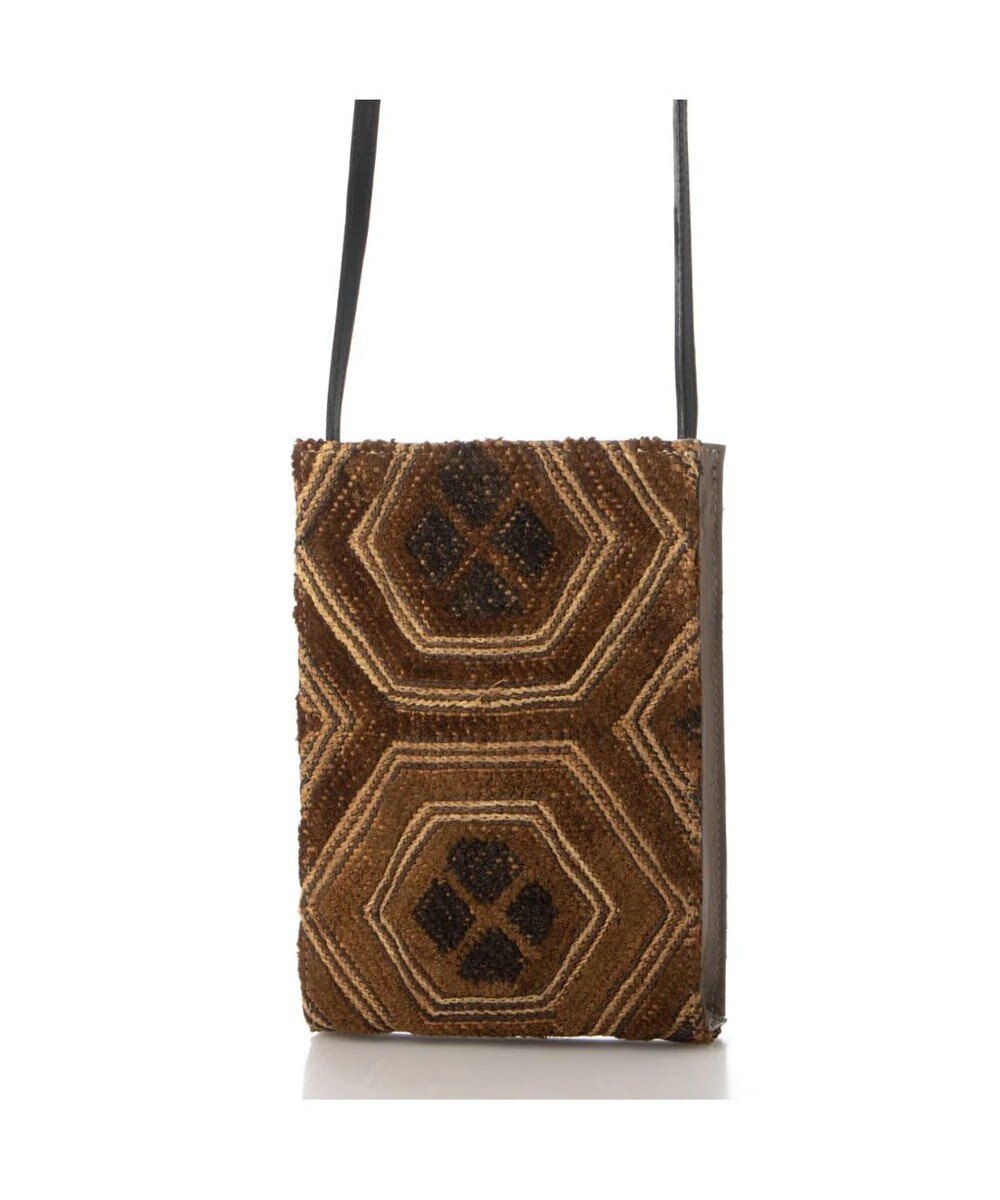 UNBILLION perche クバ布×姫路レザーミニショルダー 