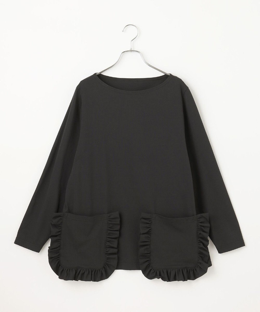 #Newans 【ANSWER for 神戸エレガンス】フリルポケットロングTシャツ 