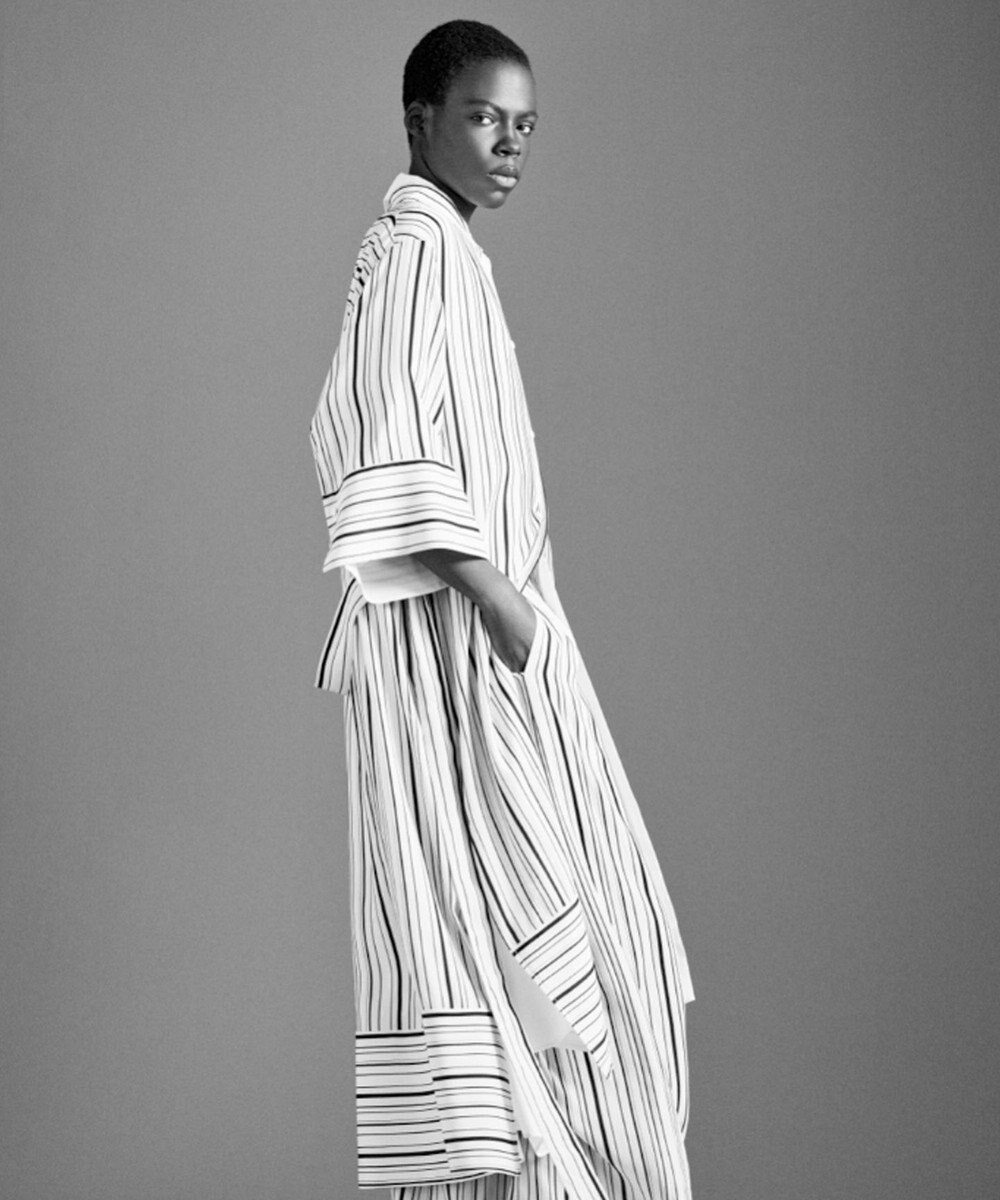 JOSEPH シルクアニメーション　シャツドレス 