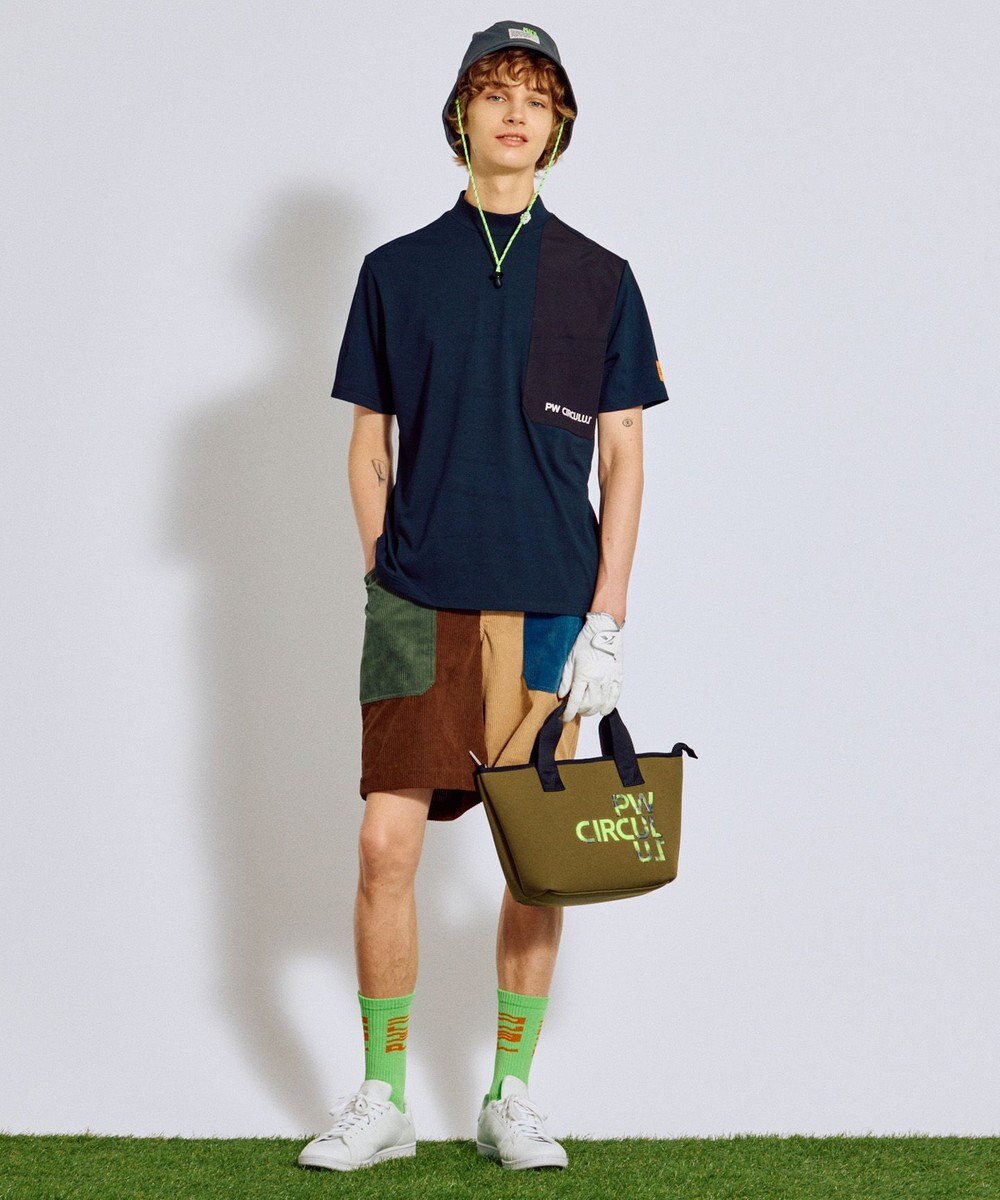 PW CIRCULUS 【MEN】WAVYロゴソックス ゴルフ 