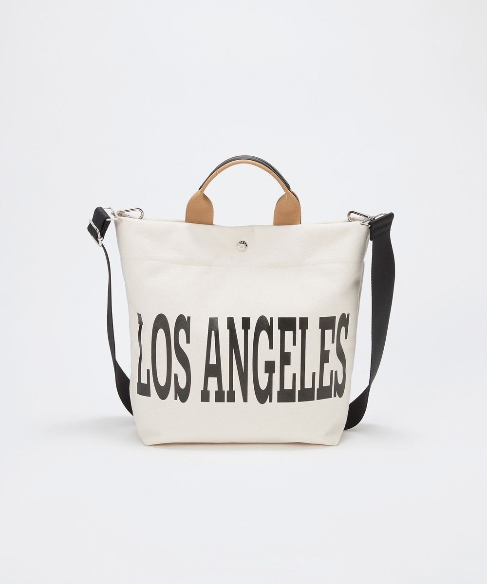 TOPKAPI 【Breath TOPKAPI】シティ プリント キャンバス スクエアトートバッグ / ショルダー付き 