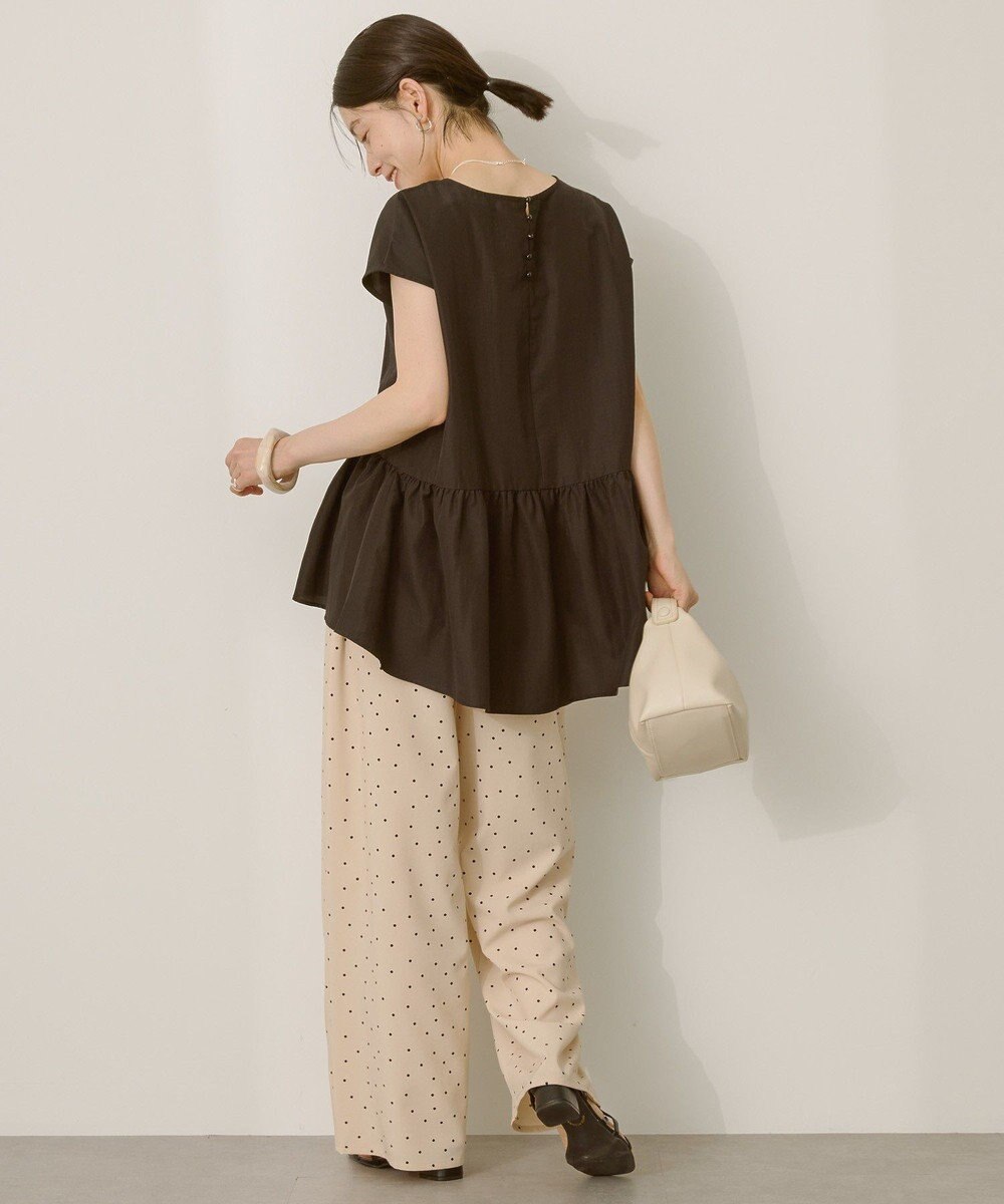 AMERICAN HOLIC ペプラムノースリーブブラウス【WEB限定カラー有り】 