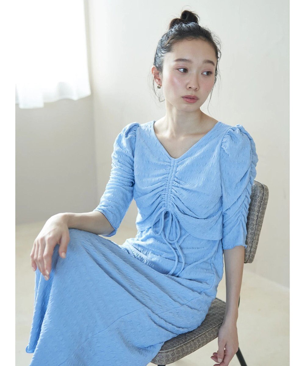 earth music&ecology やわらかカットソーレイヤード見えワンピース 